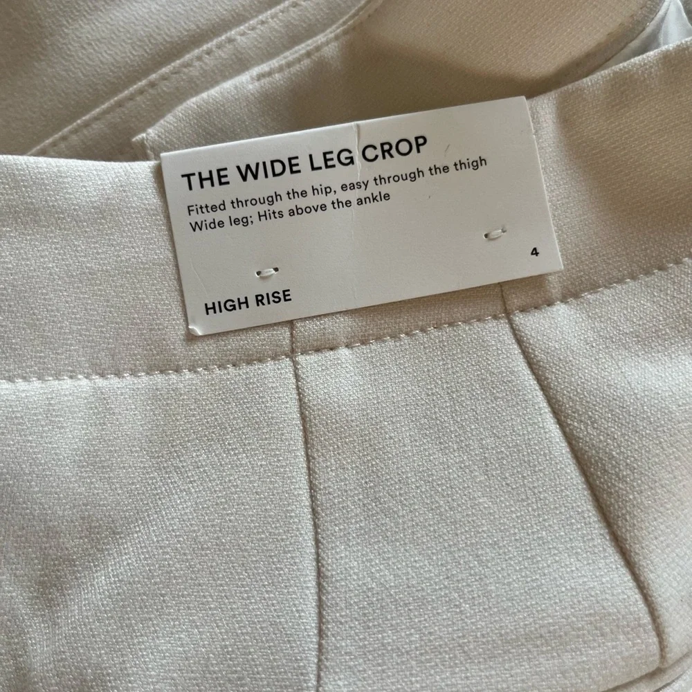 Ann Taylor High Rise wide leg croppants - Picture 6 of 8